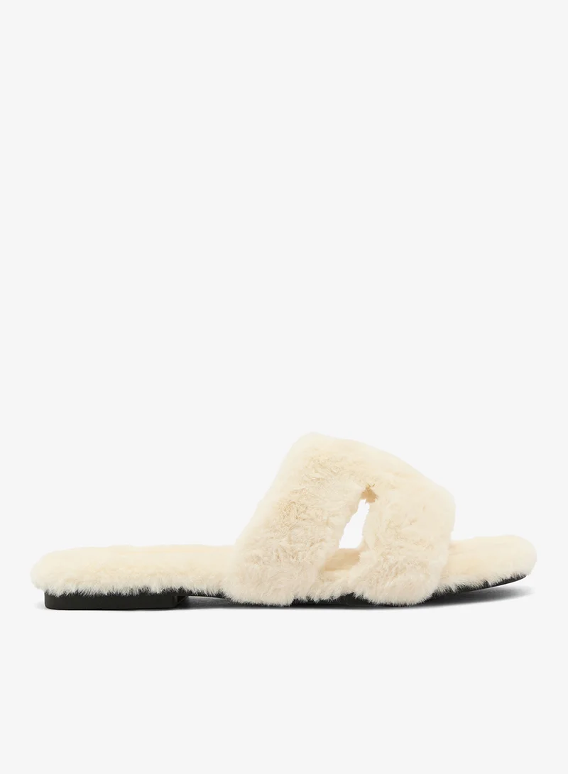 جينجر Cozy Fur Bedroom Slippers